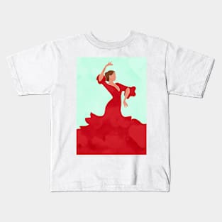 Flamenco dancer Kids T-Shirt